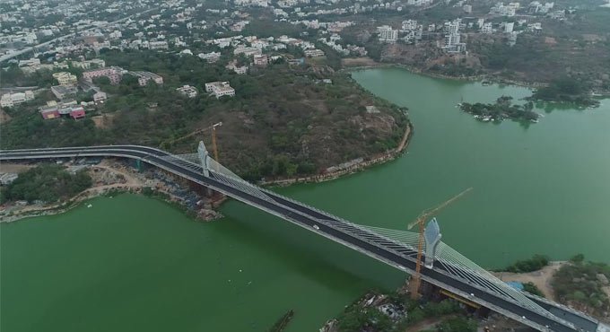 Durgam Cheruvu bridge hits 'quick' milestones