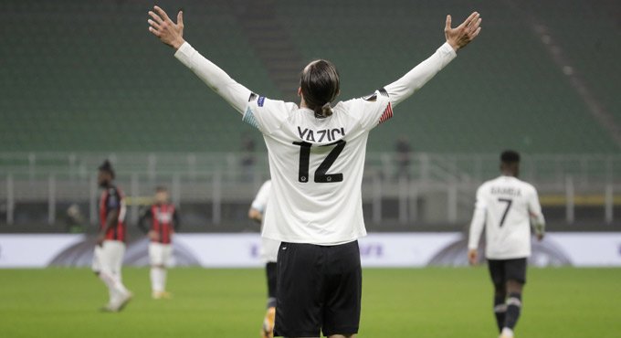 Europa League: Lille jolt Zlatan's Milan