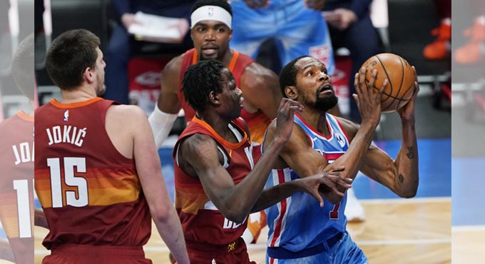 NBA: Durant propels Nets past Nuggets