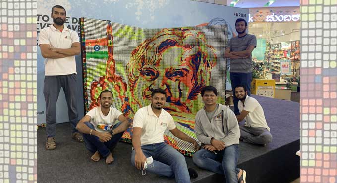 Speedcubers eye record for largest 3D Rubik’s Cube mosaic in Asia