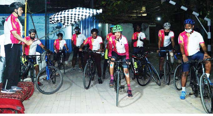 Lakshmi pedals 100 km, raises Rs 13 lakh for para-athletes