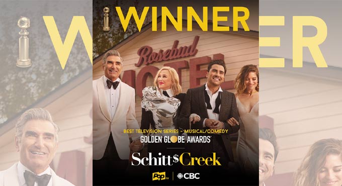 ‘Schitt’s Creek’ wins Golden Globe for Best TV Comedy Series