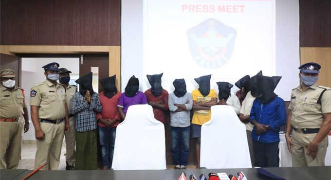 Ap Police Arrest 10 Treasure Hunters For Hammering Nandi Idol