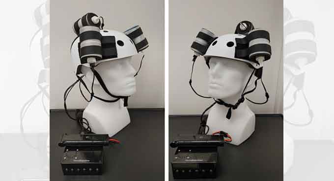 Researchers use helmet to shrink brain tumor