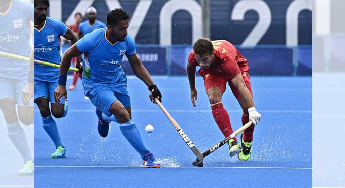 India beat Spain 3-0 in Olympic men’s hockey