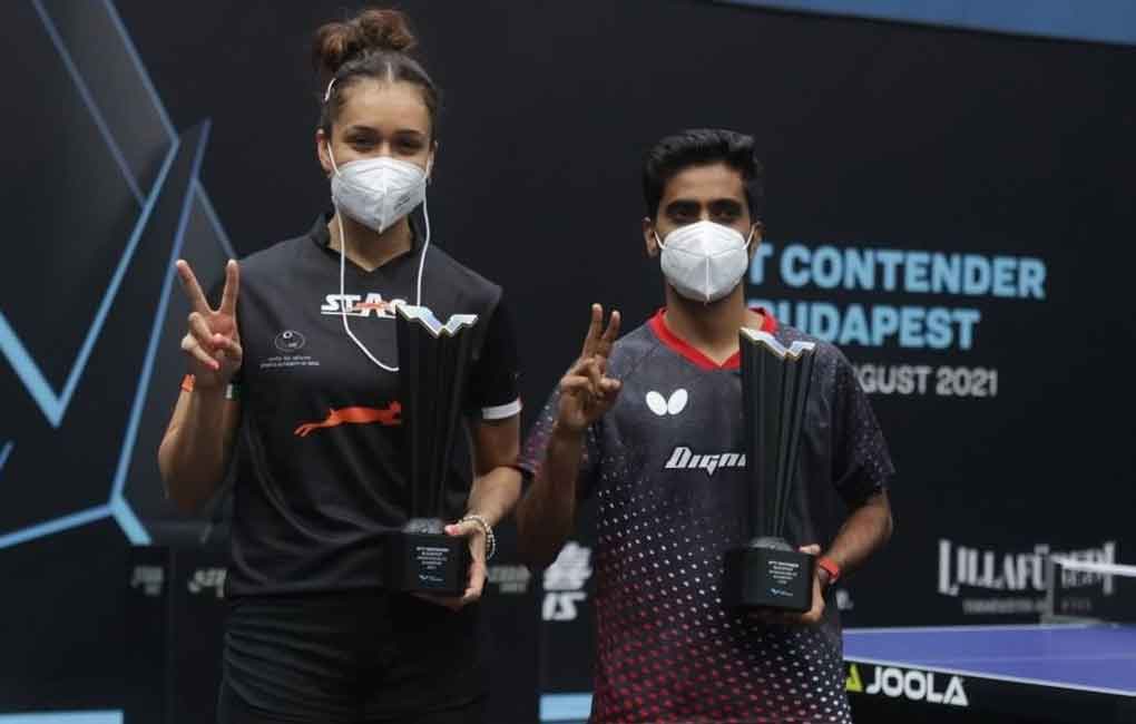 Manika-Sathiyan pair wins mixed doubles title at WTT Contender