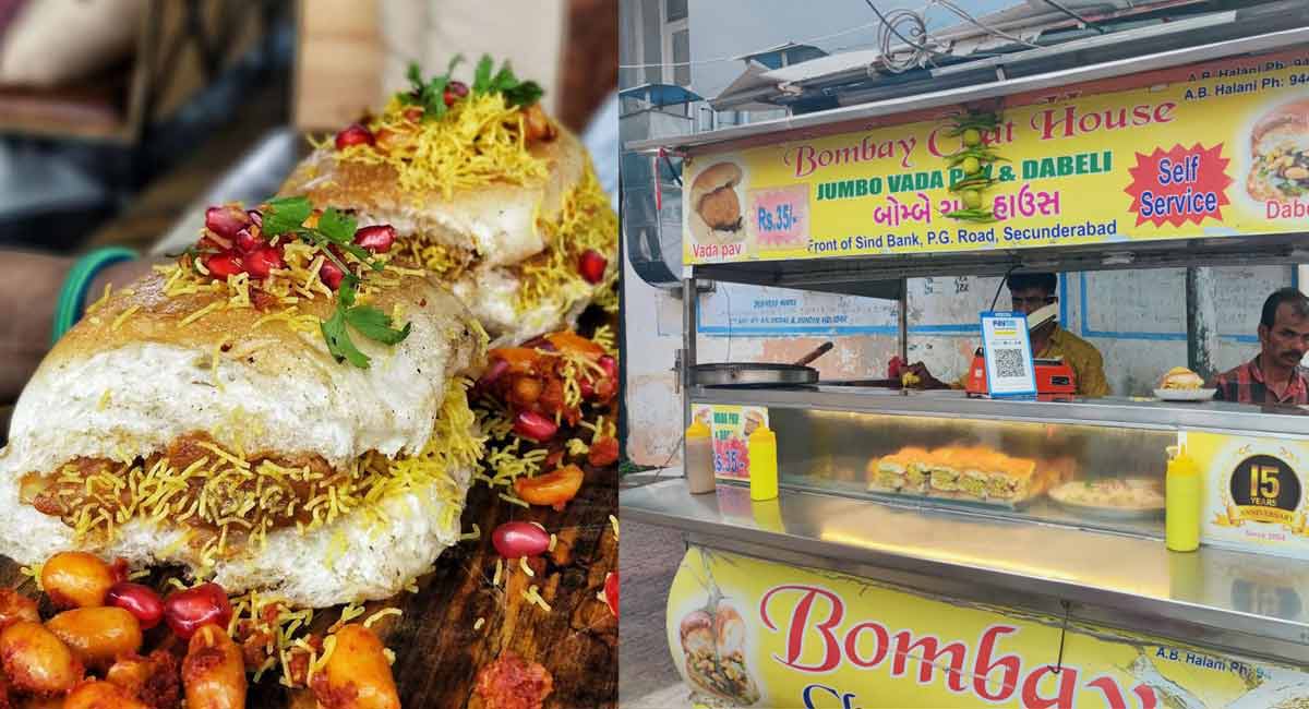Have you tried this sweetish savoury Dabeli in Sindhi Colony yet?