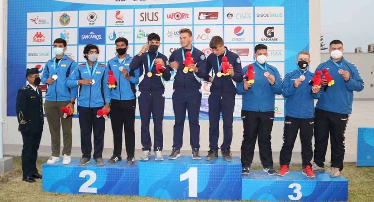 Men’s Trap Team win Silver for India’s 20th medal at Junior Shooting Worlds