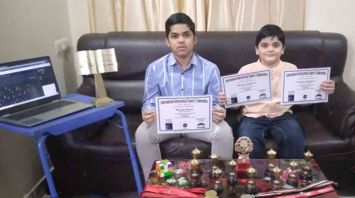 Hyderabad siblings discover two main-belt asteroids