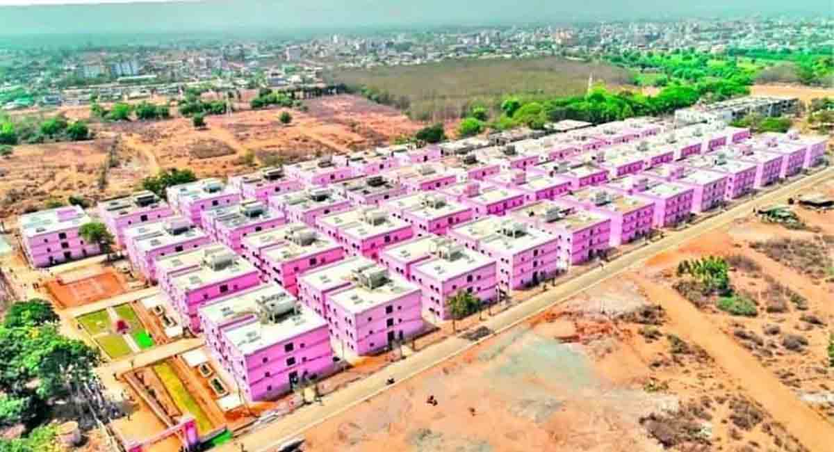 KCR Towers at Tekulapally largest 2BHK housing complex in Khammam
