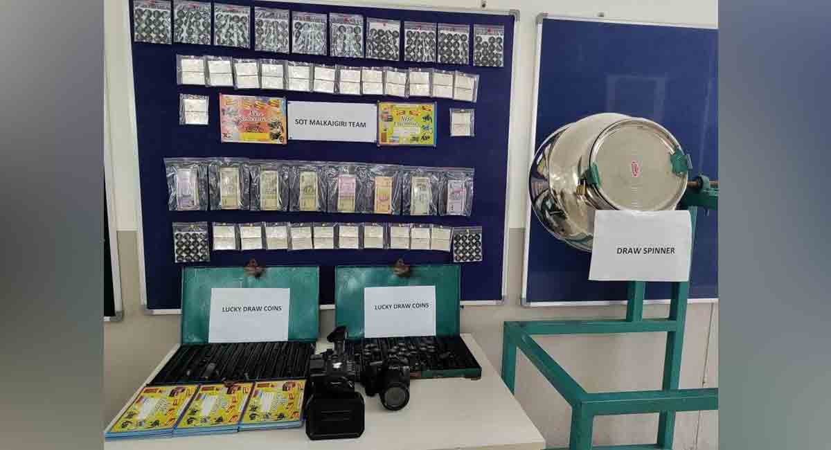 Illegal lucky draw scheme busted in Hyderabad