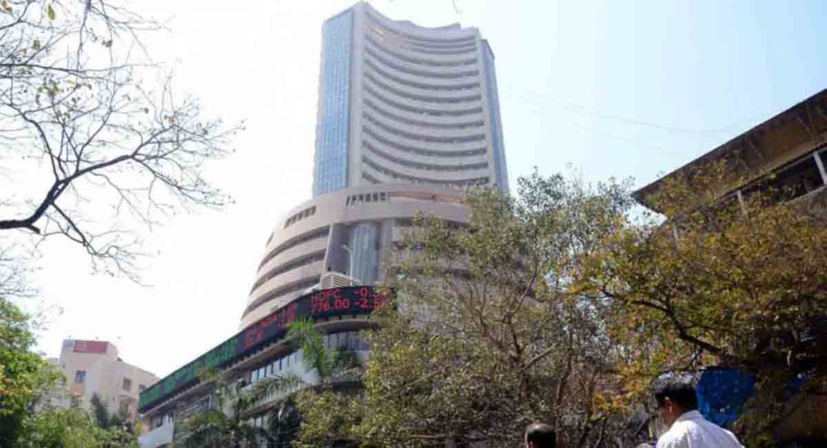 Equity indices open in red, Sensex down by 1,256 points