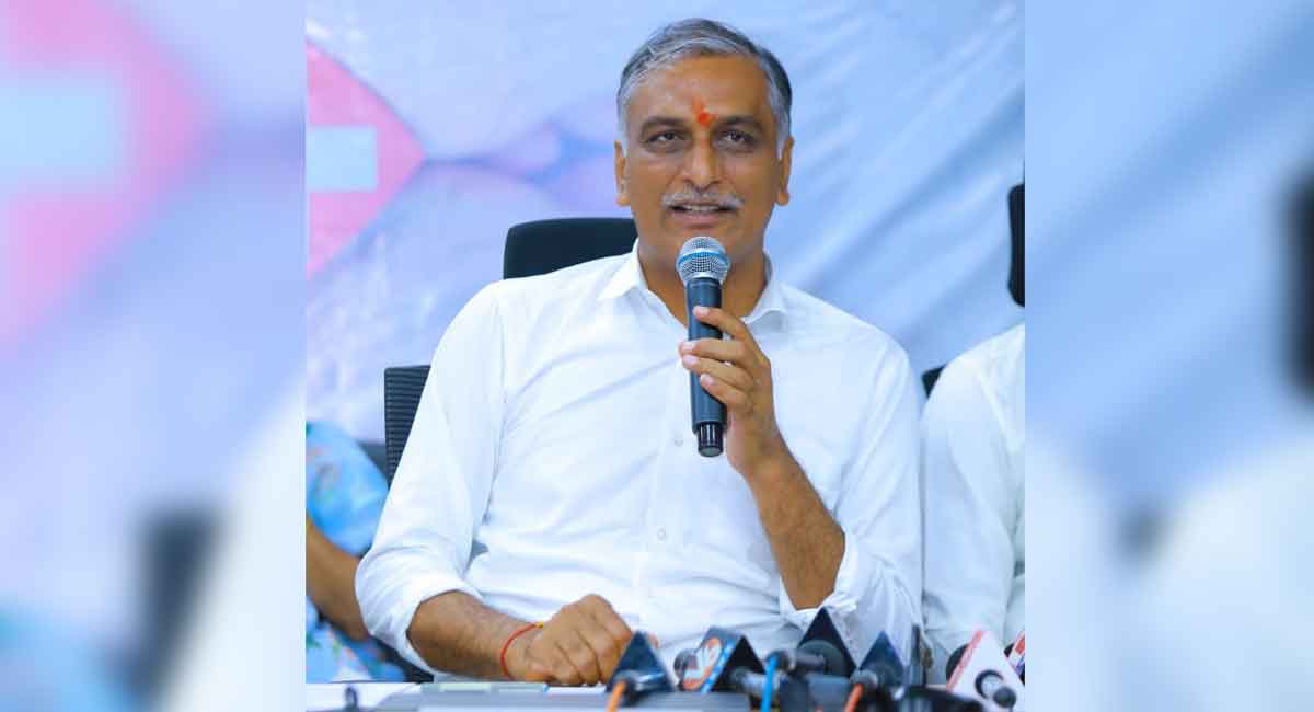 BJP MLAs were suspended for entering the well of the House, says Harish Rao