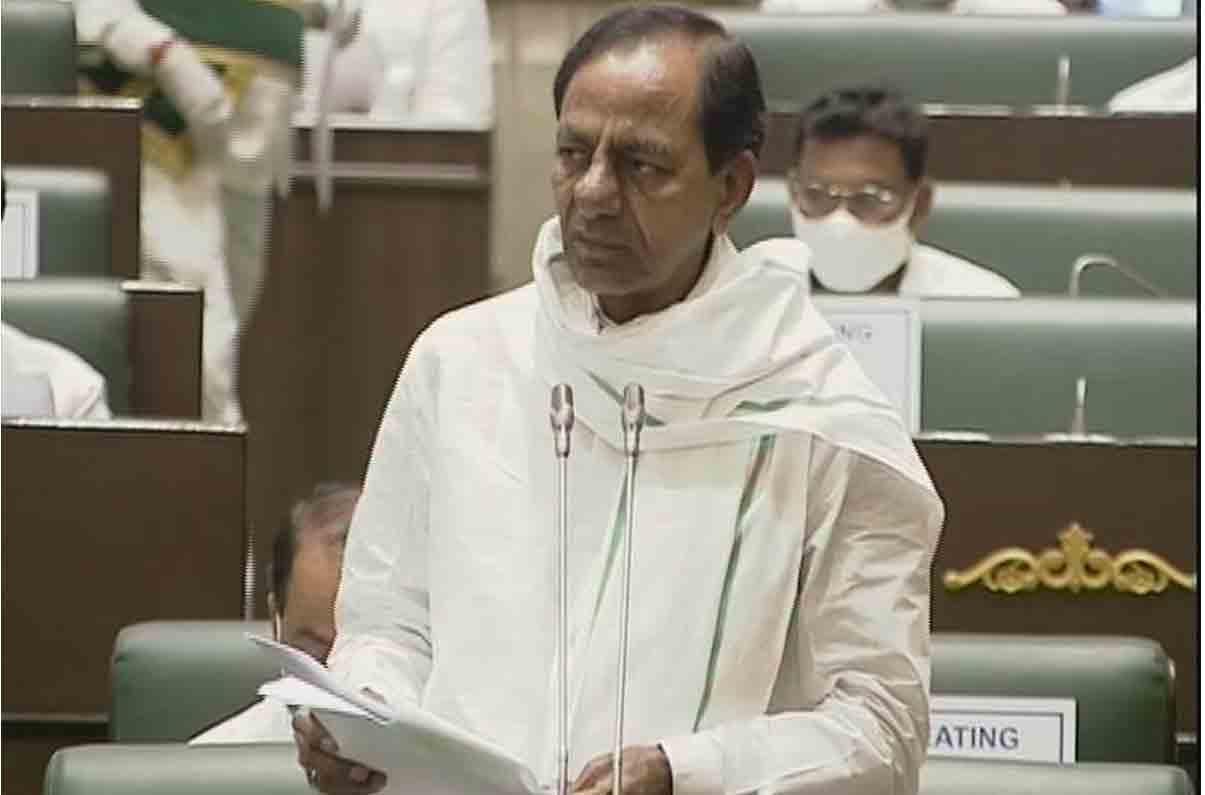 CM KCR suggests for sending CLP leader to Parliament, evoking laughter from latter