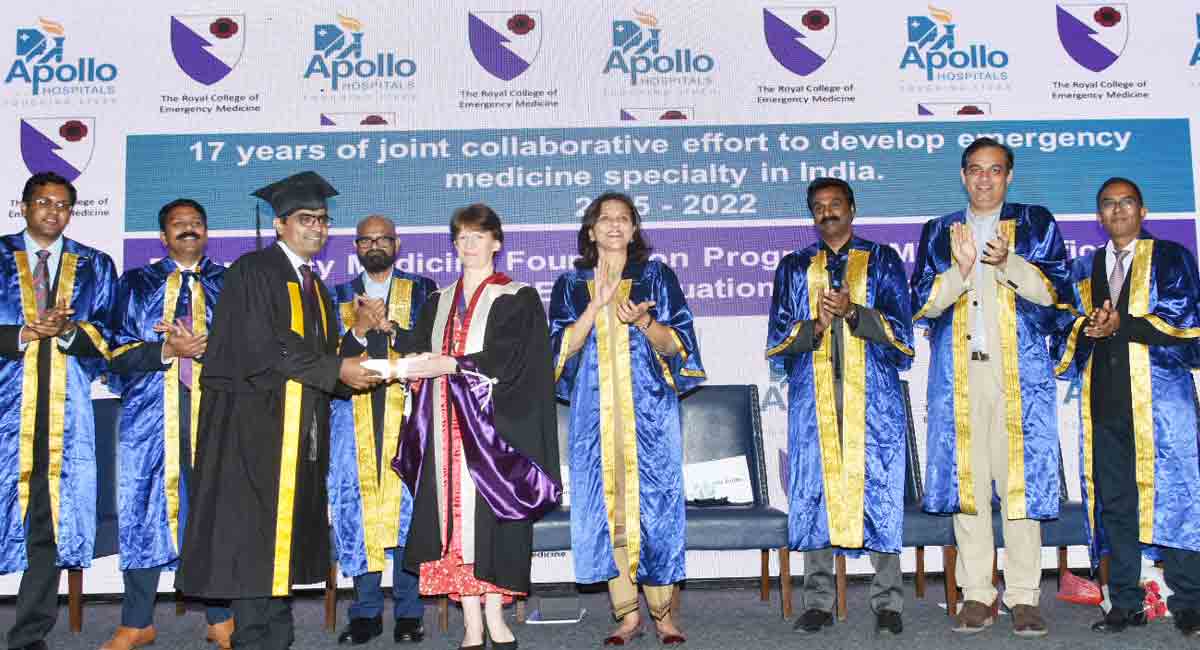 Apollo Hospitals, RCEM hold certification ceremony for doctors