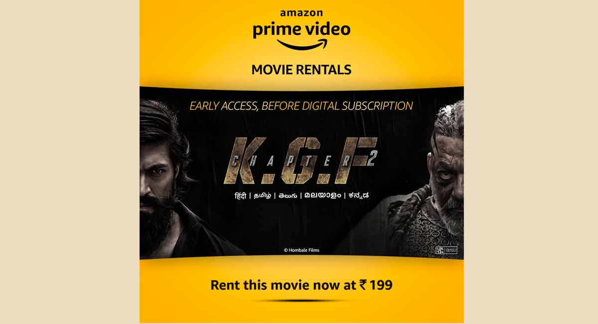 Viewers can now rent panIndia blockbuster ‘K.G.F Chapter 2’ on Amazon