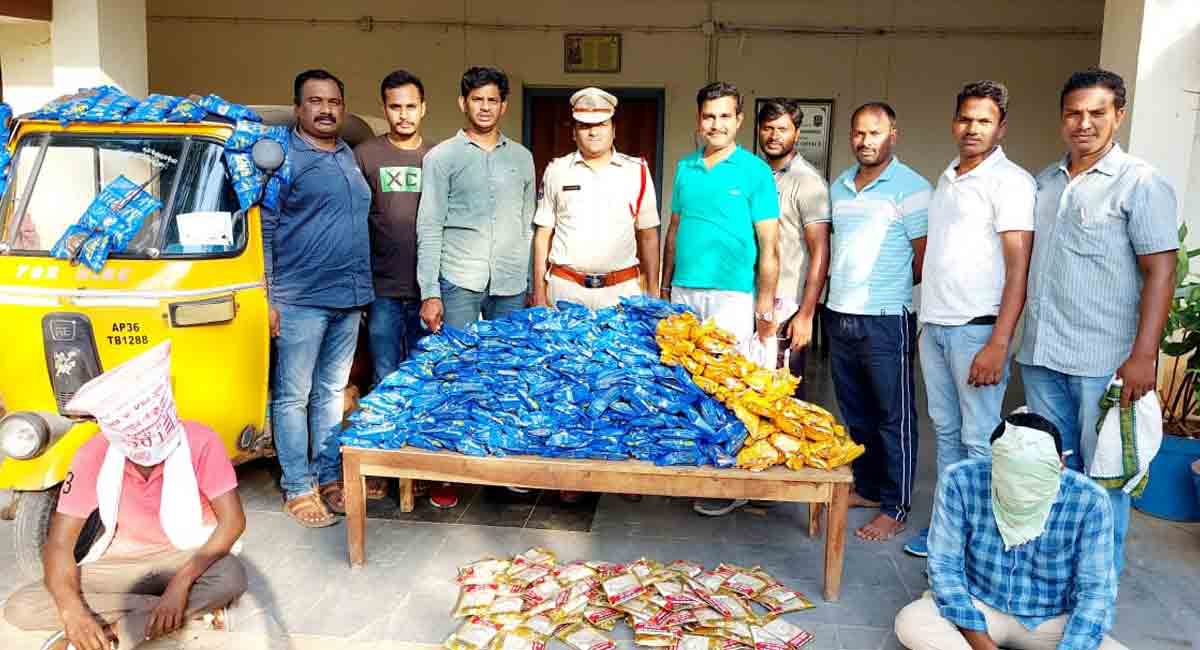 Warangal: Task Force seize Rs 1.80 lakh worth Gutka, nabs two suppliers