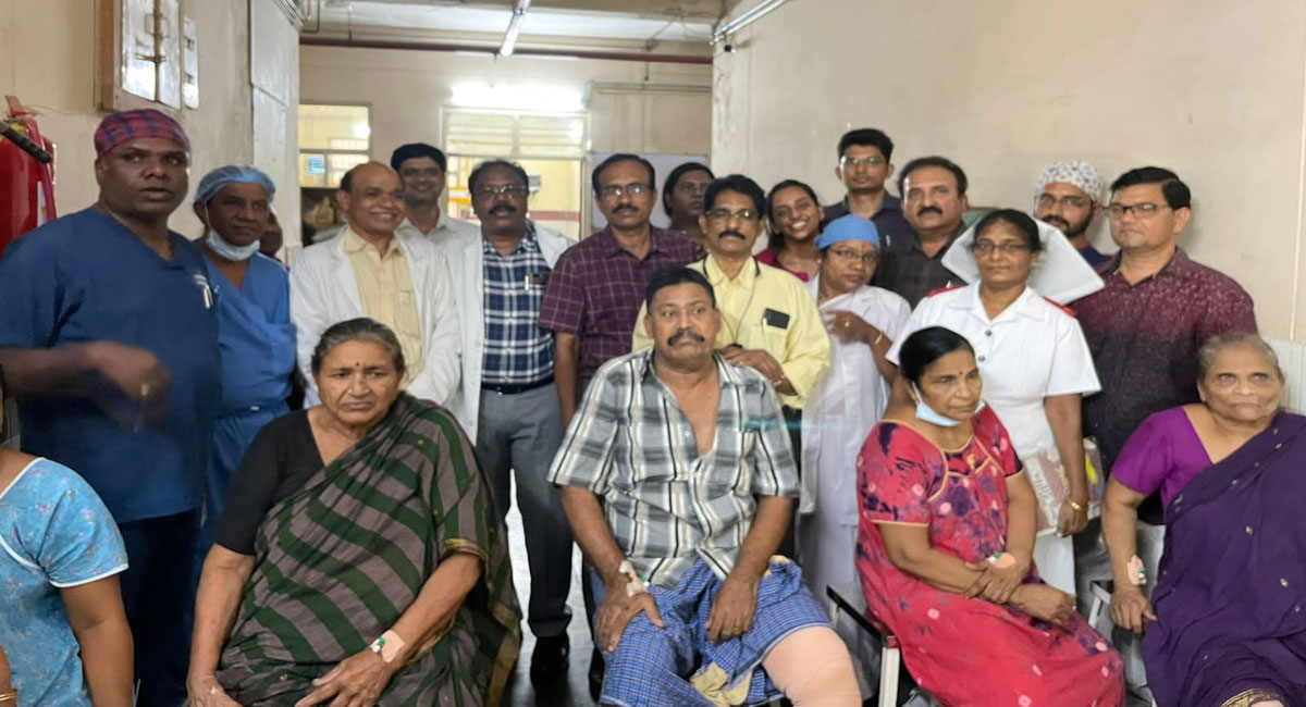 Gandhi Hospital surgeons perform six knee replacement surgeries in just six hours