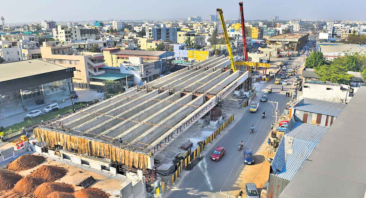 Hyderabad Nagole flyover to be ready by July