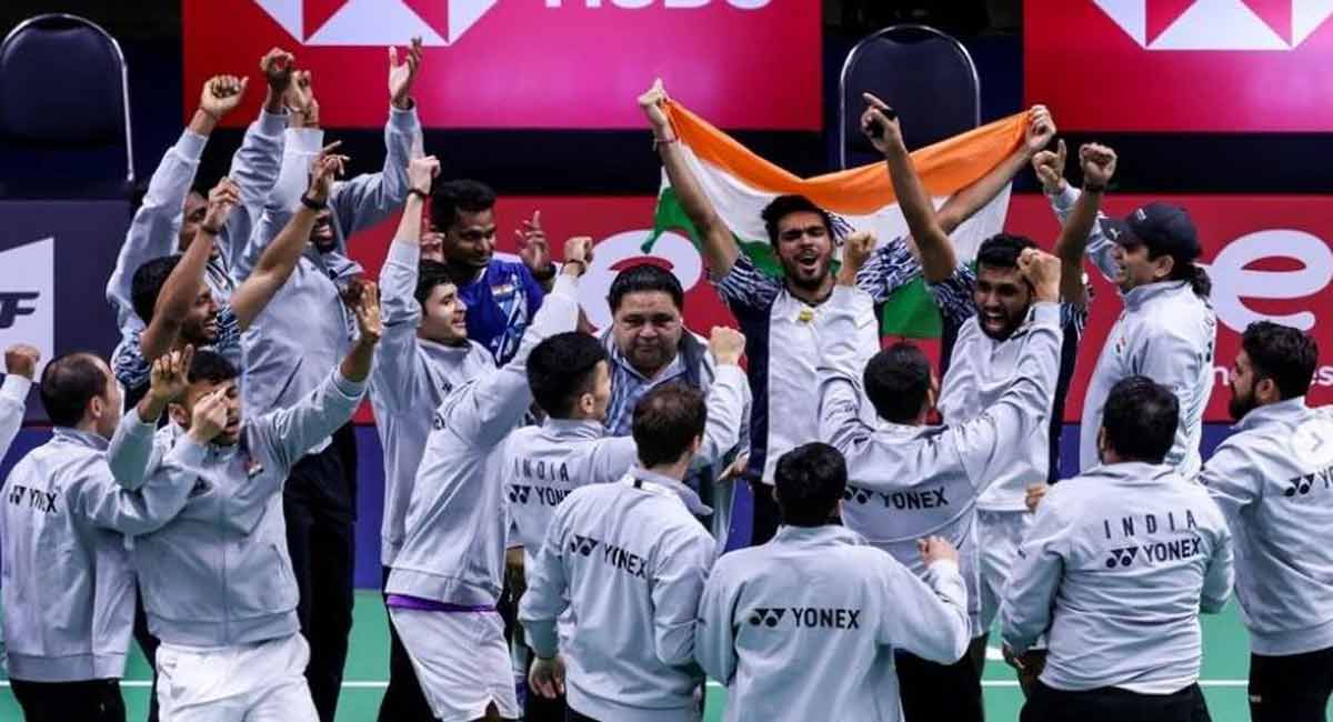 India scripts history, beats Indonesia to win maiden Thomas Cup