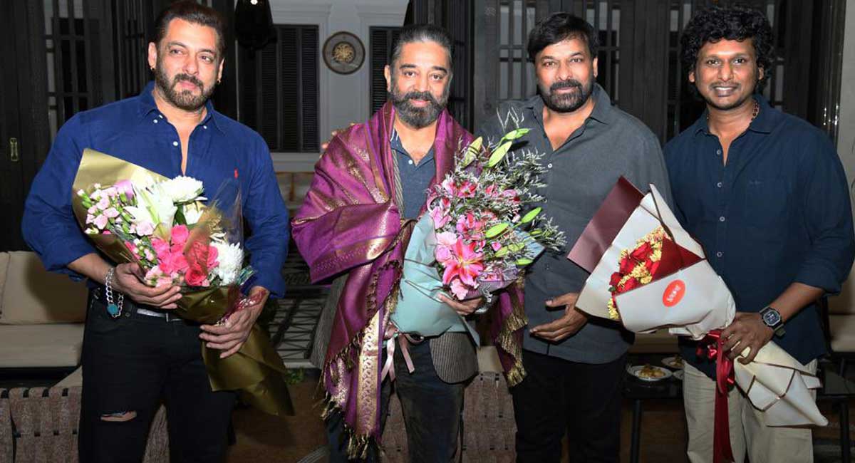 Chiranjeevi, Salman Khan honour Kamal Haasan for ‘Vikram’ success