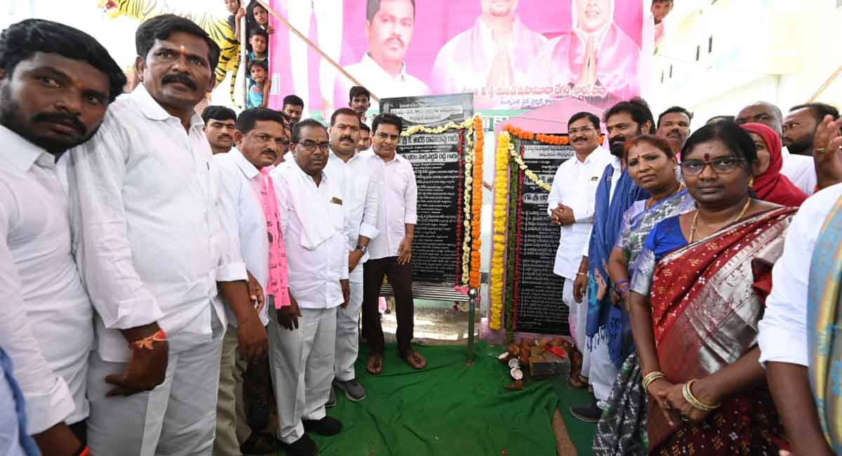 KTR lays foundation and inaugurates works worth Rs 670 crore in Nagarkurnool