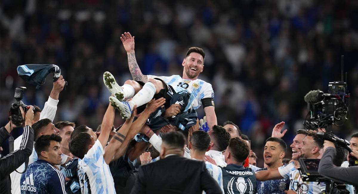 Bintang Lionel Messi saat Argentina mendominasi Italia untuk memenangkan Finalissima