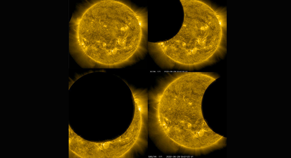 NASA’s sun gazing spacecraft captures solar eclipse in space