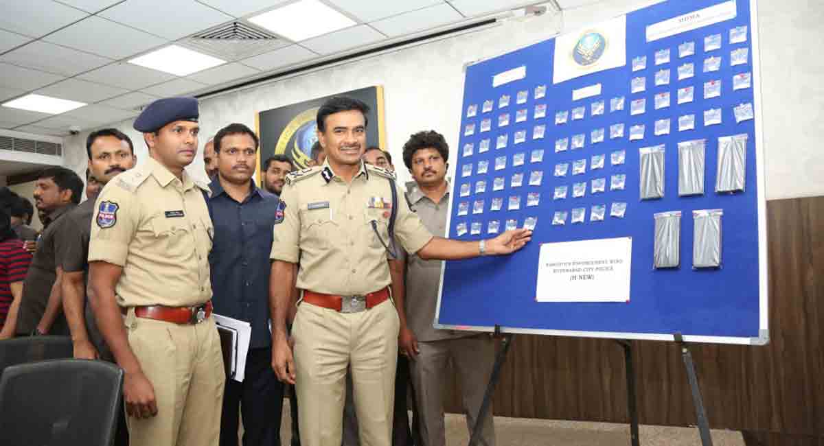 Hyderabad Police arrest four drug traffickers, seize 110 gm methamphetamine