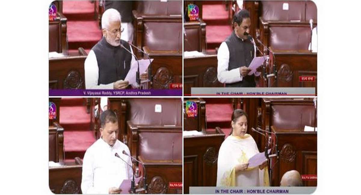 Harbhajan Singh, Misa Bharti, Rajeev Shukla di antara 28 anggota parlemen mengambil sumpah di Rajya Sabha