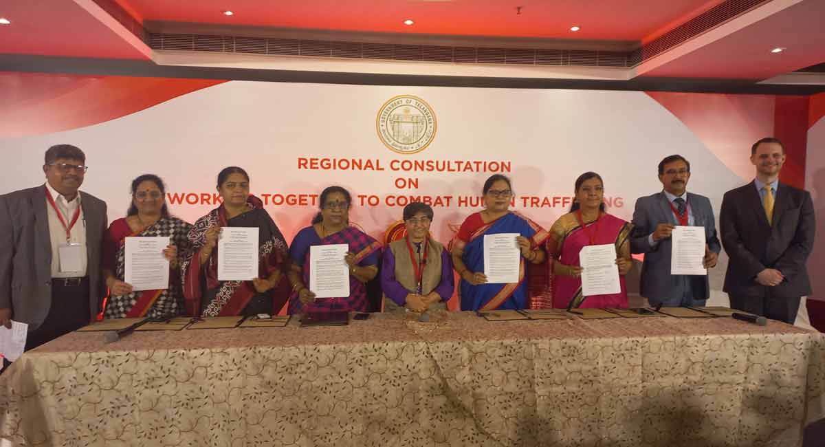 Hyderabad: Six Indian States sign declaration of intent to combat human trafficking